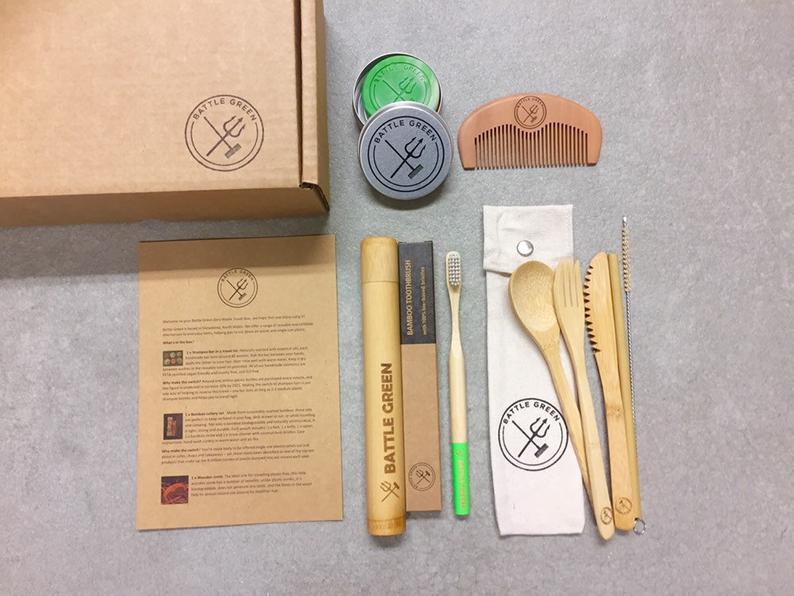 zero waste travel kit gift box
