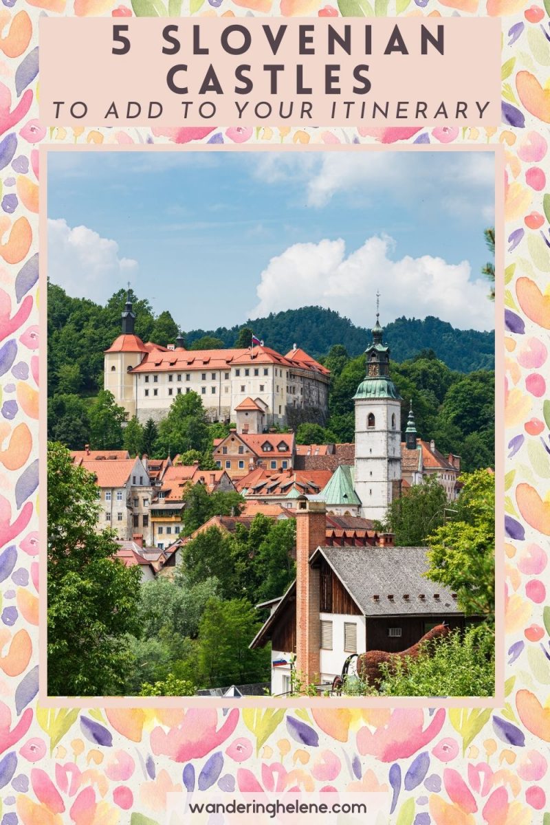 Castles near Ljubljana pinterest pin