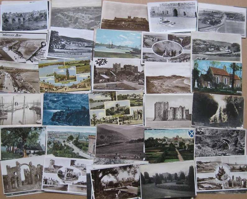 vintage postcards for travel diy