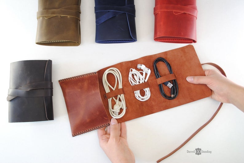 leather cord organizer