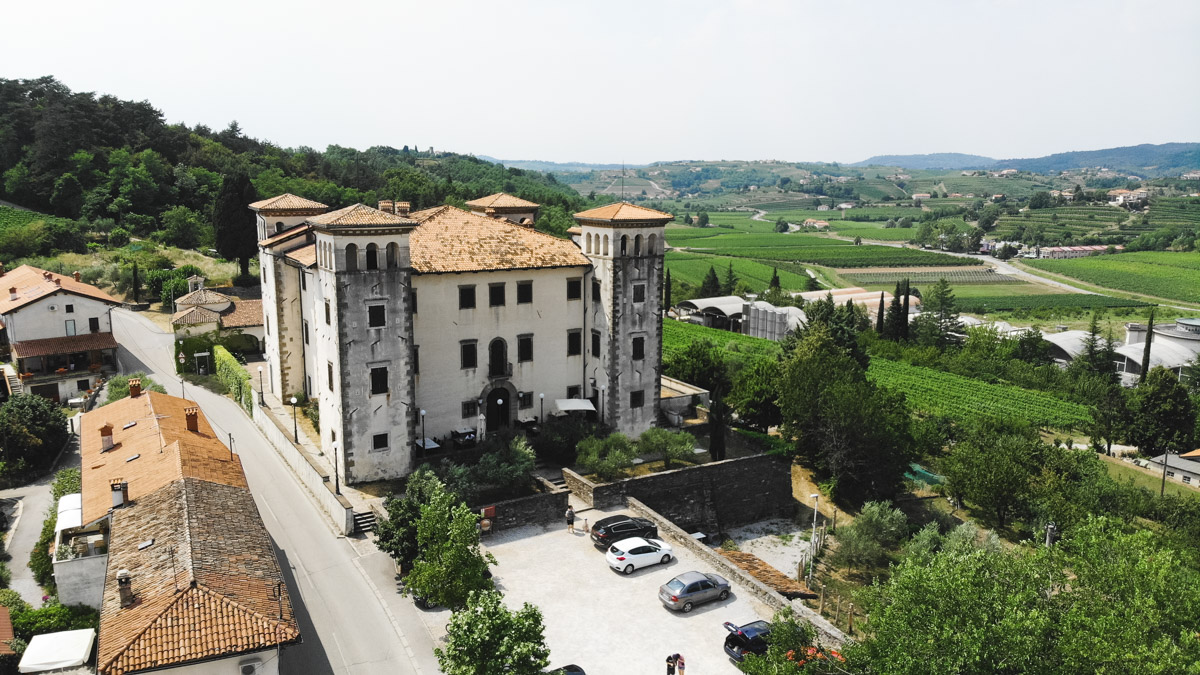 Dobrovo Castle in Goriska Brda