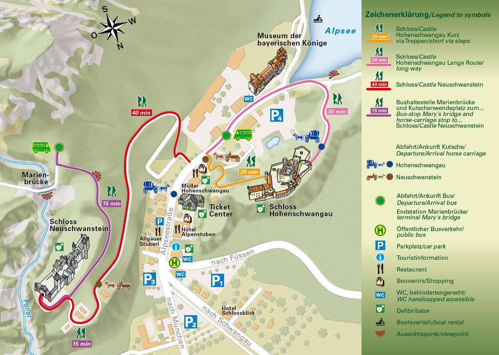 Hohenschwangau Map