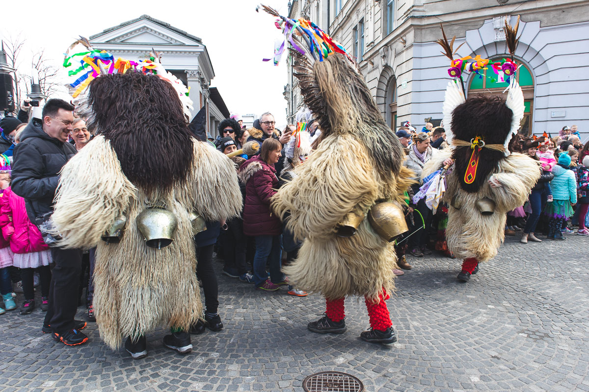 kurenti for pust (carnival) slovenia
