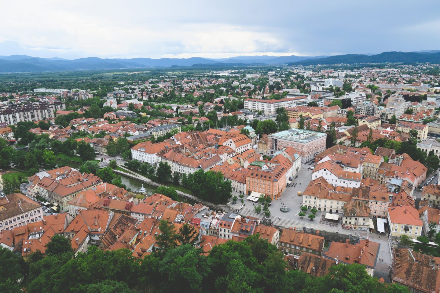 view from ljubljana castle