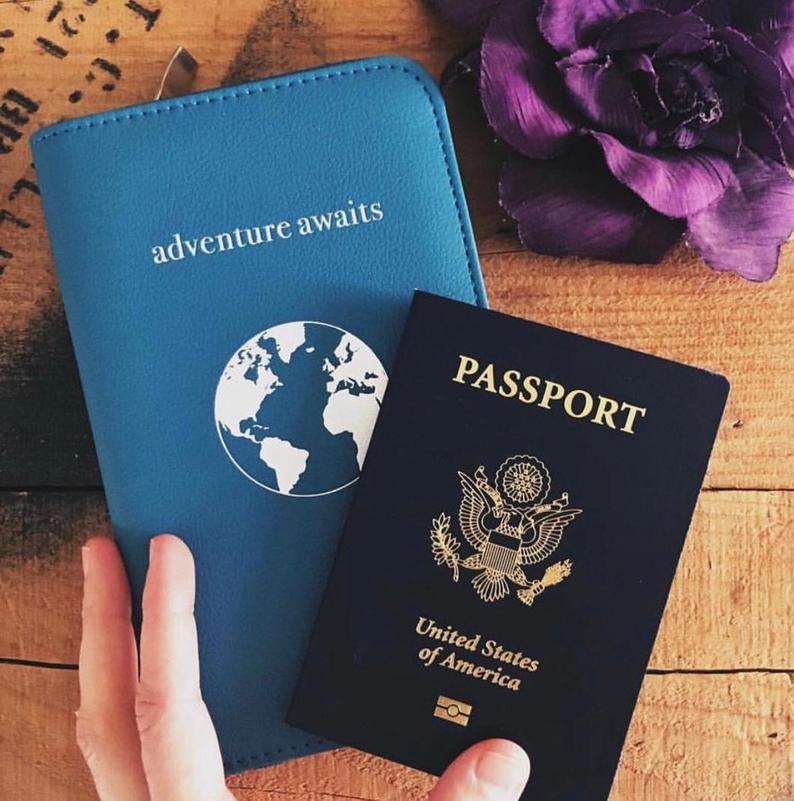 passport case with charger travel gift