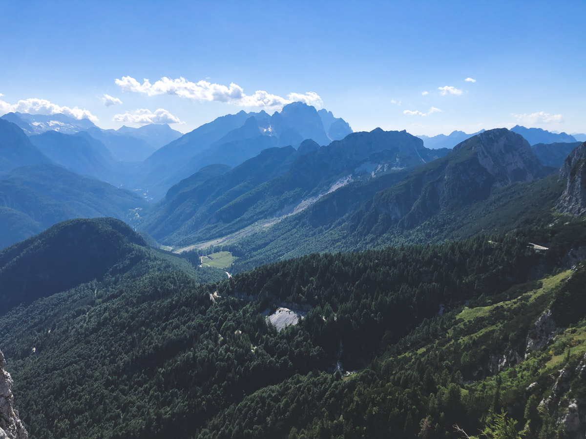 view from mangart saddle