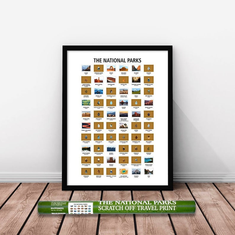 national park scratch off map