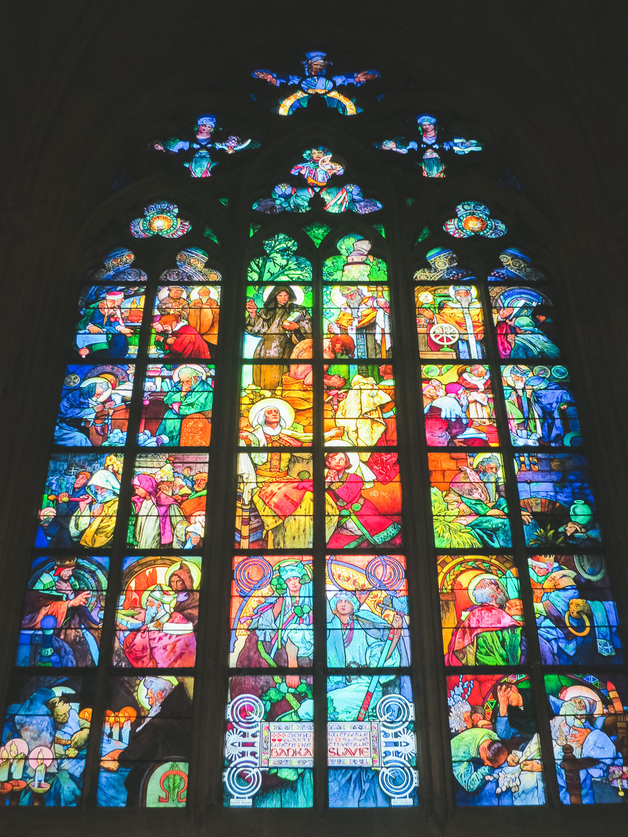 St Vitus stained glass window