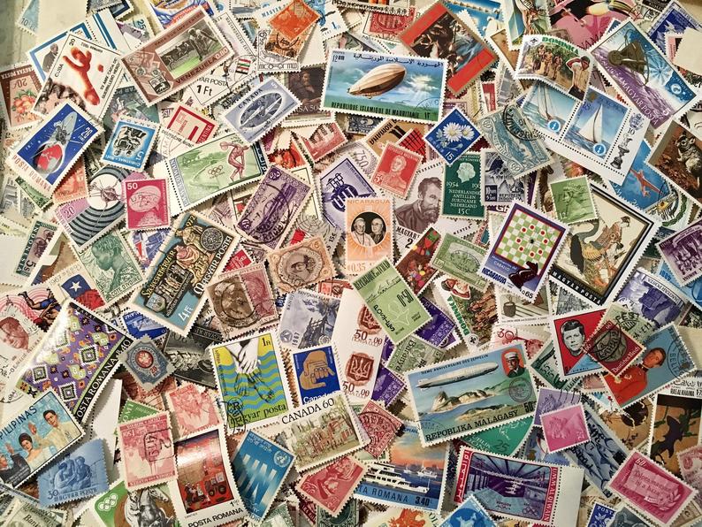 travel diy vintage stamps
