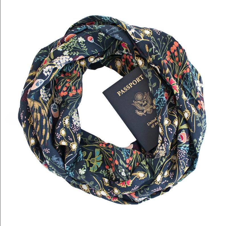 hidden pocket infinity scarf
