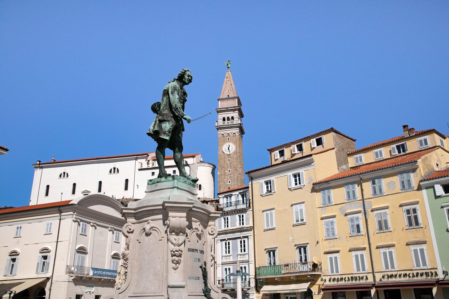 Tartin Square in Piran, Slovenian Riviera