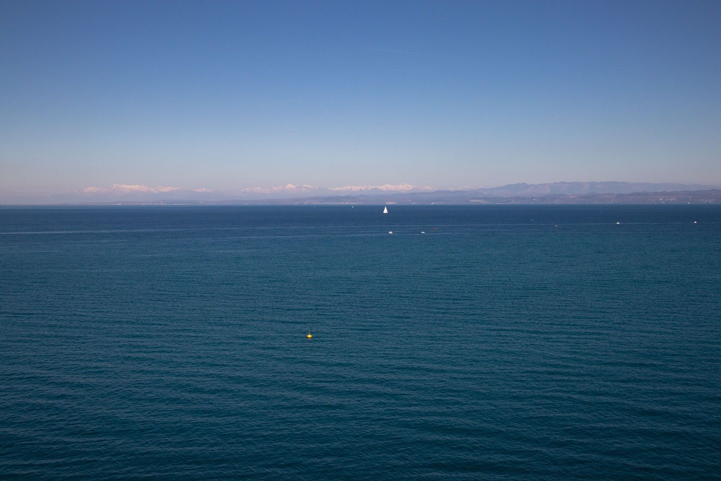 alps from piran slovenia