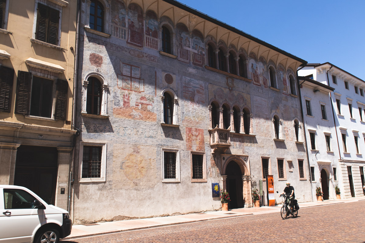 Trento painted buildings