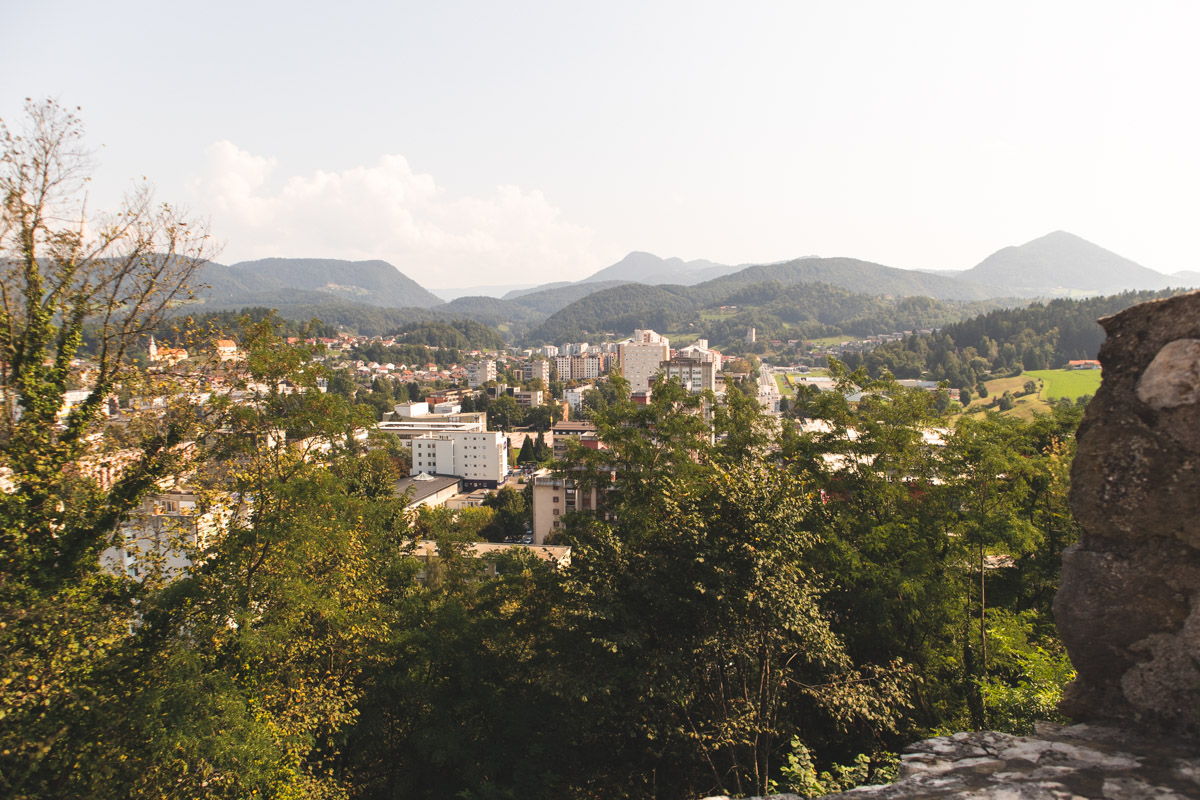 view from Velenje Castle