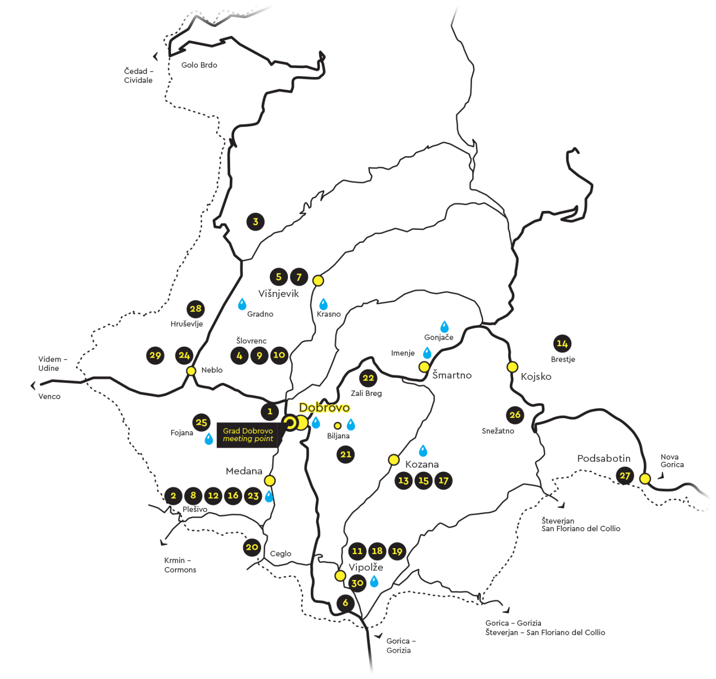 Open Wine Cellar Days Map