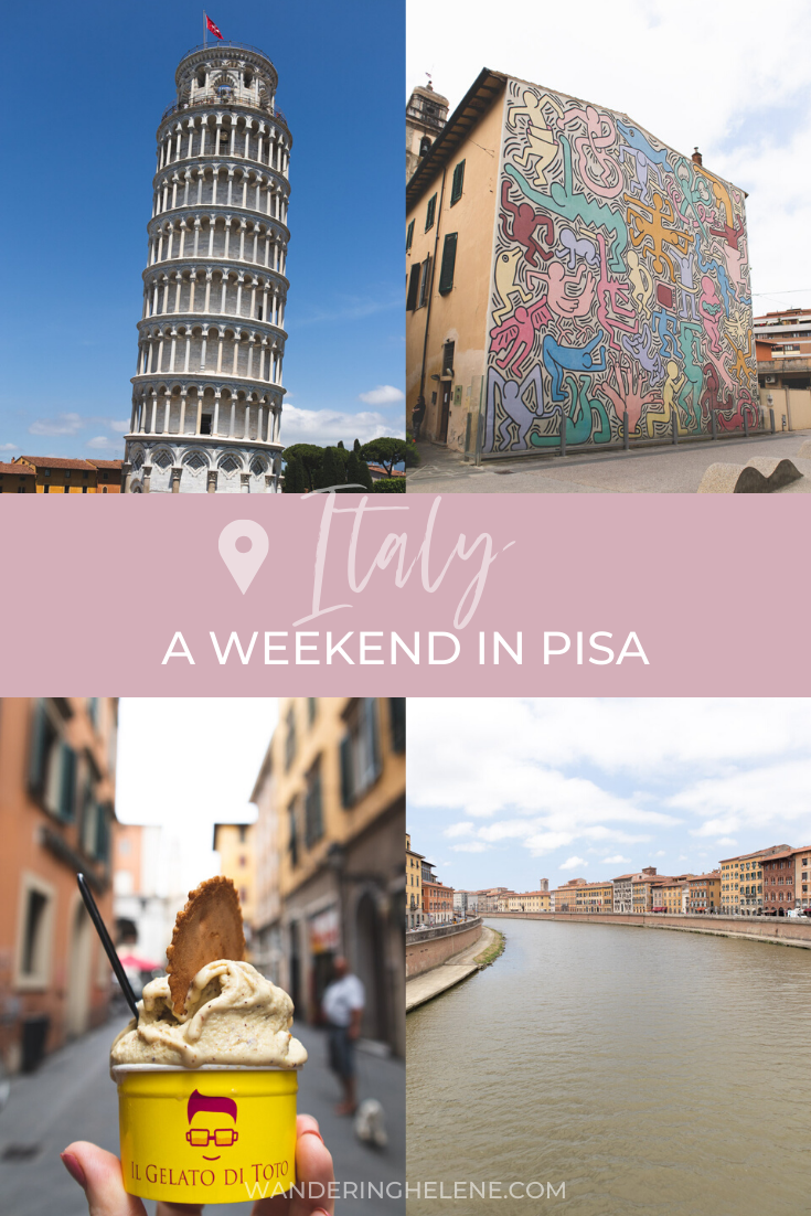 Pin for pinterest: a weekend in pisa