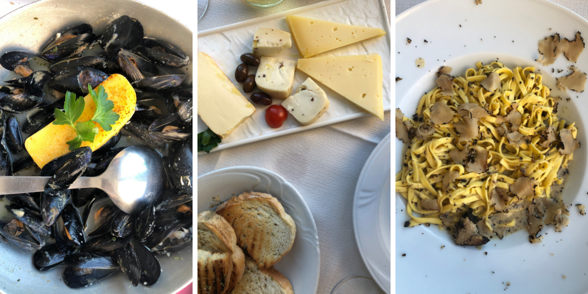 food in piran slovenia