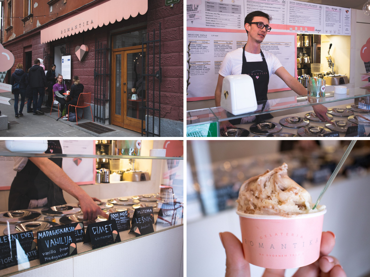 ice cream gelataria romantika