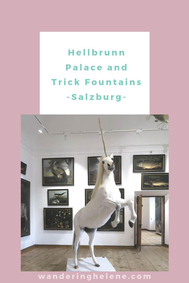 Everything about visiting Hellbrunn Palace and Trick Fountains in Salzburg, Austria. How to get there, tours, and history about the palace. A unique and fun tour perfect for families, artists, castle lovers, and playful souls. #salzburg #palace #europeantravel