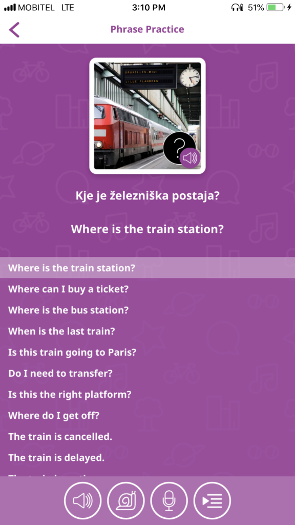 utalk slovenian