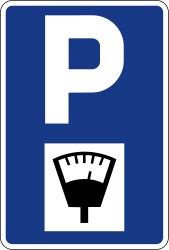 parking sign in Slovenia