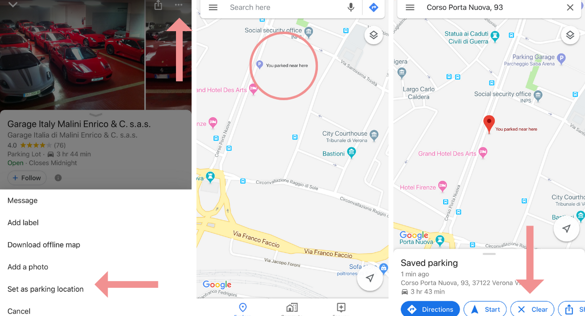 parking place google map