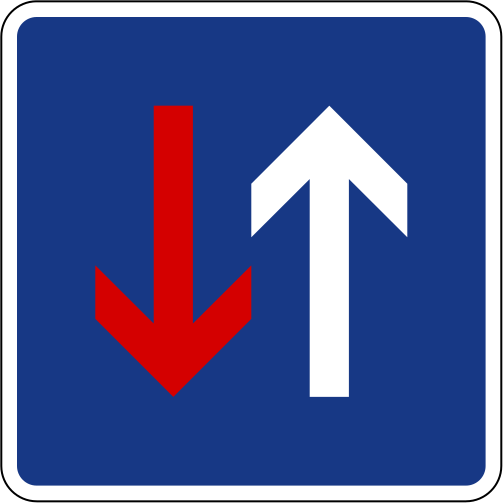 driving signs for Slovenia