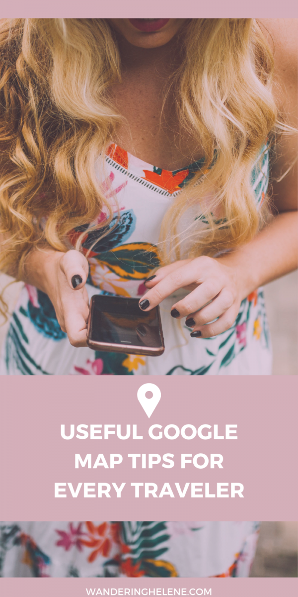 Useful Google Maps tips for all travelers! Learn how to get the most out of this free app! Make your own maps for your next trip, learn how to see more information on maps, and other tricks. #travel #traveltech #app