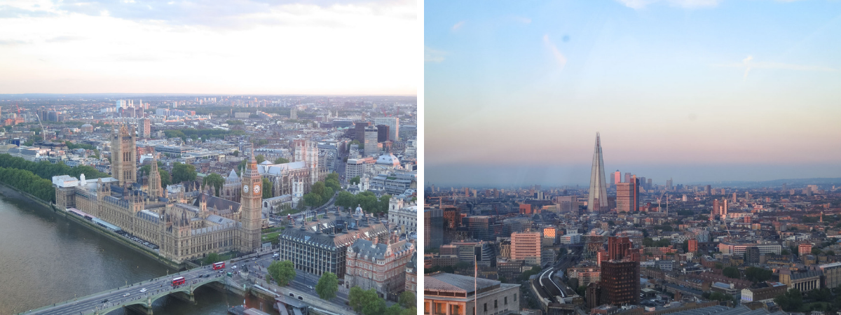 view from london eye